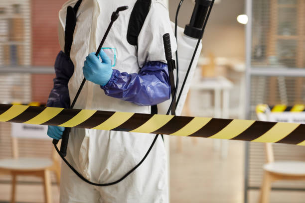Professional Sewage Cleanup technician working in Moorestown, NJ
